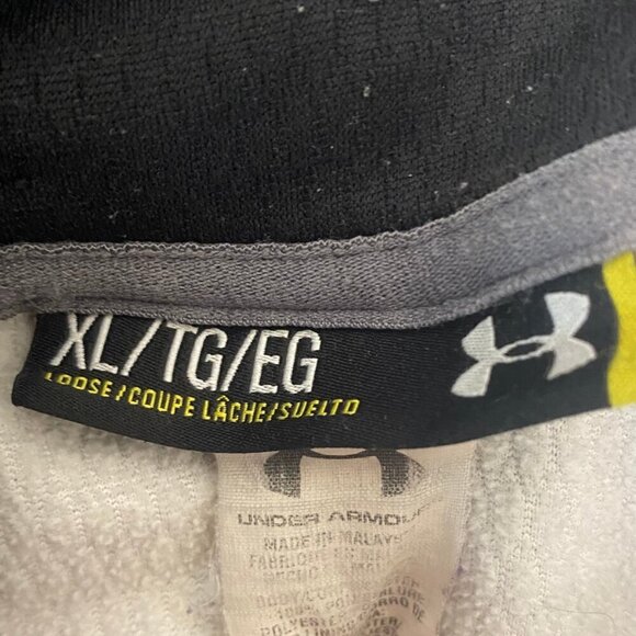 🔥 Under Armour XL Zip-Up Hoodie – Textured Grey Performance Fit - Picture 7 of 8